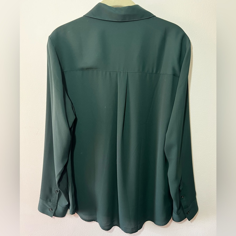 Express, emerald green long sleeve portifino, L